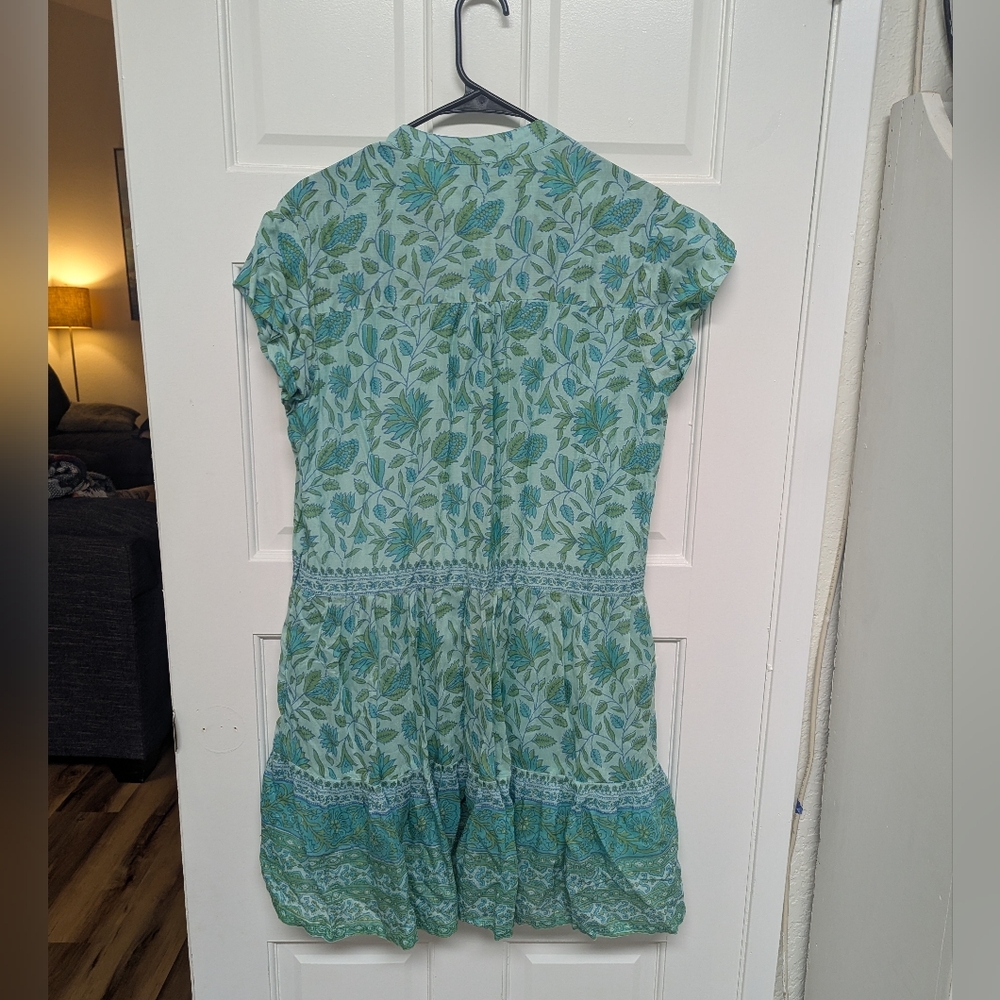Floral Green Dress - Picture 4 of 4